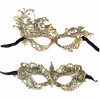 Satin Ribbon Earloop Hot Stamping Lace Eye Masks Roleplay Masks For Parties