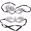 Satin Ribbon Earloop Hot Stamping Lace Eye Masks Roleplay Masks For Parties
