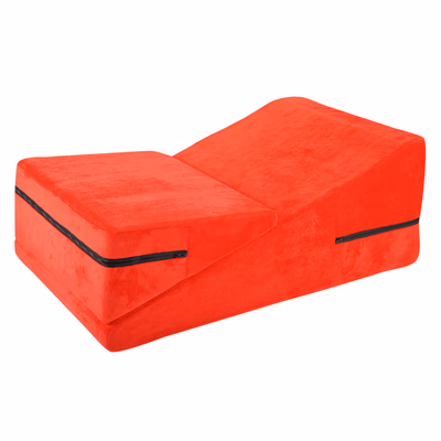 Red Sexy Furniture High Durability Foam Position Pillow For Comfortable Position Between Couple