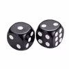 12mm Low Cost Black With White Dots Acrylic Dices Board Game Dices Accessories With Good Quality