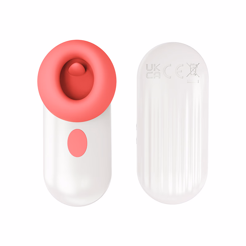 2 IN 1 Tongue Licking/Sucking Earphone Vibrator, Female clitoral stimulation sex toys
