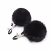 Adult sex toys, SM play toys, rabbit fur fox fur ball nipple clamps