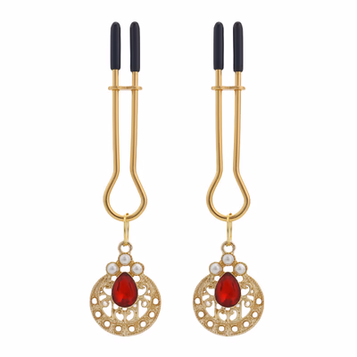 minimalist style nipple clamps and labia clamps for women, BDSM sex toys