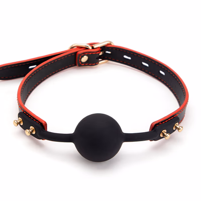 SM Play Adjustable Ball Gag Black