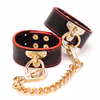 SM Play - Adjustable Hand/Ankle Cuffs with Chain Black