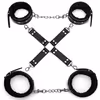 Handcuffs, leg shackles, cross-buckle, SM bondage 3 in 1