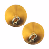 Round gold-plated acrylic nipple cover - O-shaped parts
