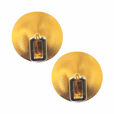Round gold-plated acrylic nipple cover - square-shaped parts