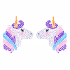 Colorful disposable diamond decorated sticker - Unicorn pattern