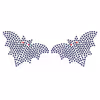 Black disposable diamond decorated sticker - Bat pattern