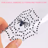Black disposable diamond decorated sticker - Spider pattern