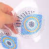 Blue disposable diamond decorated sticker - Eyes pattern