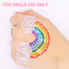 Rainbow disposable diamond decorated sticker - Rainbow pattern
