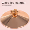 Reusable zinc alloy nipple covers with red rose - color Gold