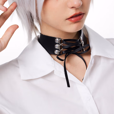 Retro Punk PU Leather Collar