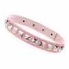 Adjustable Square Rivet Collar - Color Pink