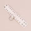 Punk Style PU Leather Wrist Band With Rivet, White
