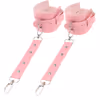 Punk Style PU Leather Wrist Cuffs, Pink