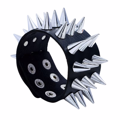 Wrist Band With Rivet