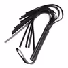 Fringe Flogger Spanking Whip - for BDSM & Adult Play, Black