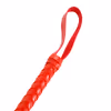 Professional BDSM Long Tail Whip in Leather, Red