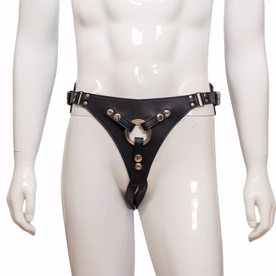 Adjustable Sexy Faux PU Leather Strapon Harness