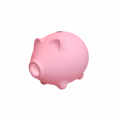 Soft Touch Clitoral Sucker Vibrator Nipple Massager Pig Shape Sex Toy, Yellow