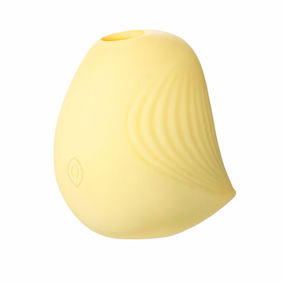 Soft Touch Clitoral Sucker Vibrator Nipple Massager Bird Shape Sex Toy, Yellow