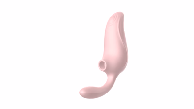 Vibrator 3 in 1 Flap Clitoris Stimulator G-Spot Sucker-Imported, Pink