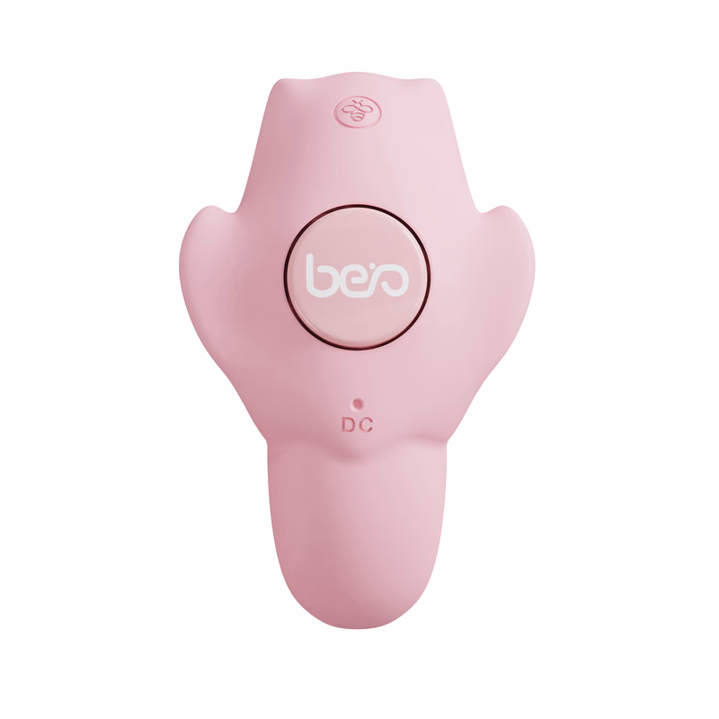 Remote Wearable Vibrator Cute Bee Panty Latex, Pink(New)