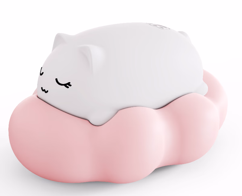 Powerful Clit Suction Stimulator in Cute cat Shape with Multiple Vibration, White(New)