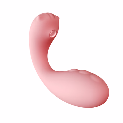 Wellness Device Waterproof Silicone Suction Vibrator, Pink