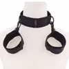 Hand-neck bondage SM restraint collar