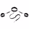 Hand and neck restraints, black with collar