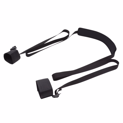 Leg spreader, hand and foot restraints