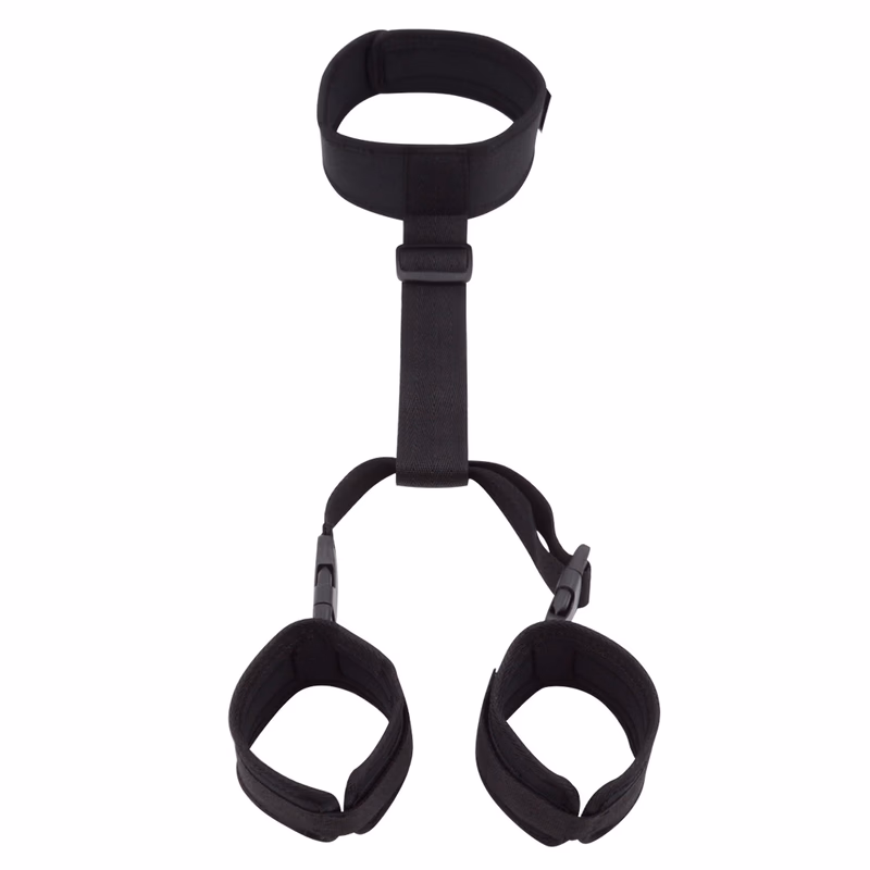 Bondage, restraint, and discipline handcuffs, black