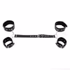 One-arm binding prop with handcuffs, black