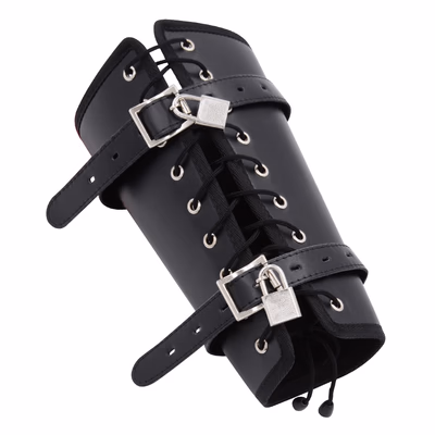 SM handcuffs with locks (including 2 locks), black.