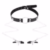 Oral sex nipple clamp set, black