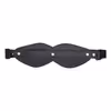 Leather eye mask, black
