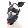 Dog head sex mask, black