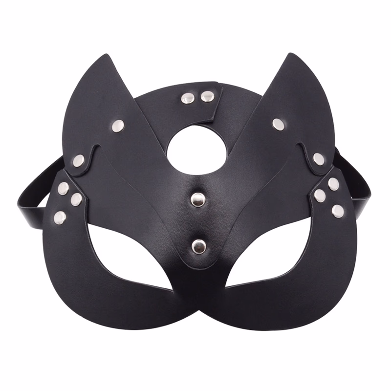 Fox mask eye patch (seamless), black