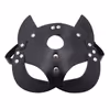 Fox mask eye patch (seamless), black
