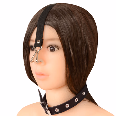 Nose hook + choker A, black