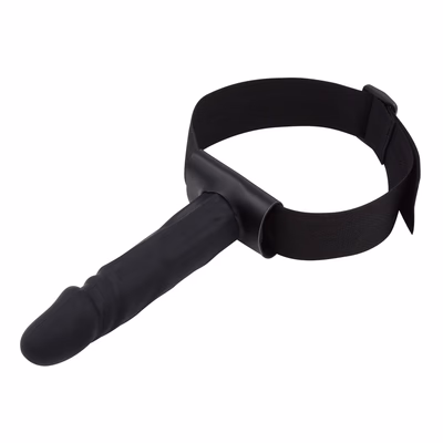 Wearable female dildo - 18cm dildo, black