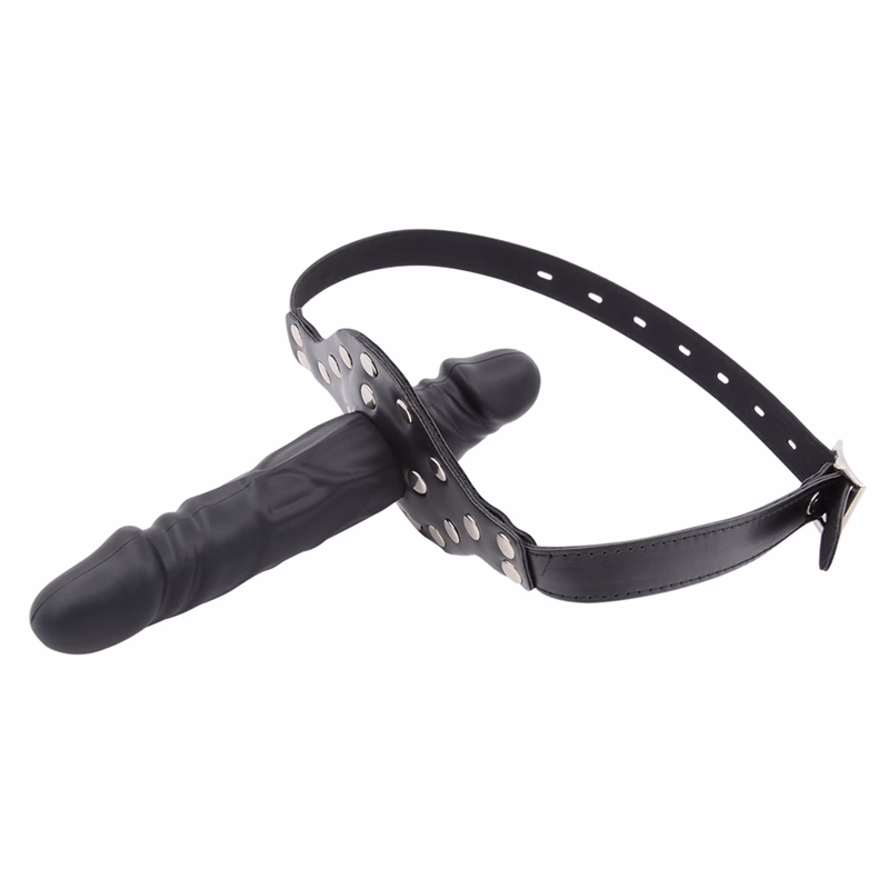 Silicone wearable dildo A-13cm with clasp (includes 1 clasp) (5.5cm short dildo), black.