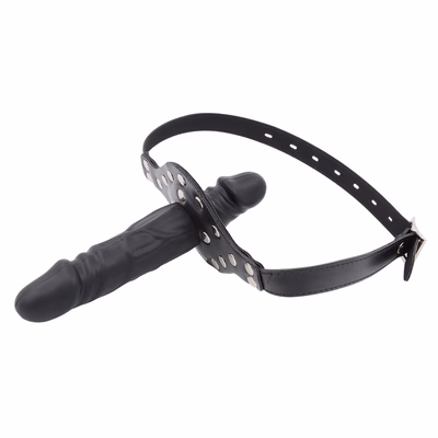 Silicone wearable dildo A-13cm with clasp (includes 1 clasp) (5.5cm short dildo), black.