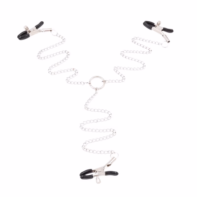 Chain nipple clamps, clitoral clamps