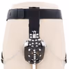 Male chastity lock wearing pants (including 5 locks), black