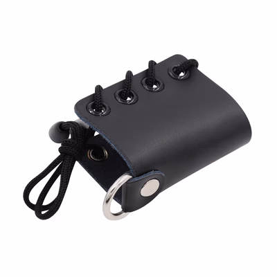 Genuine leather penis ring scrotum binding